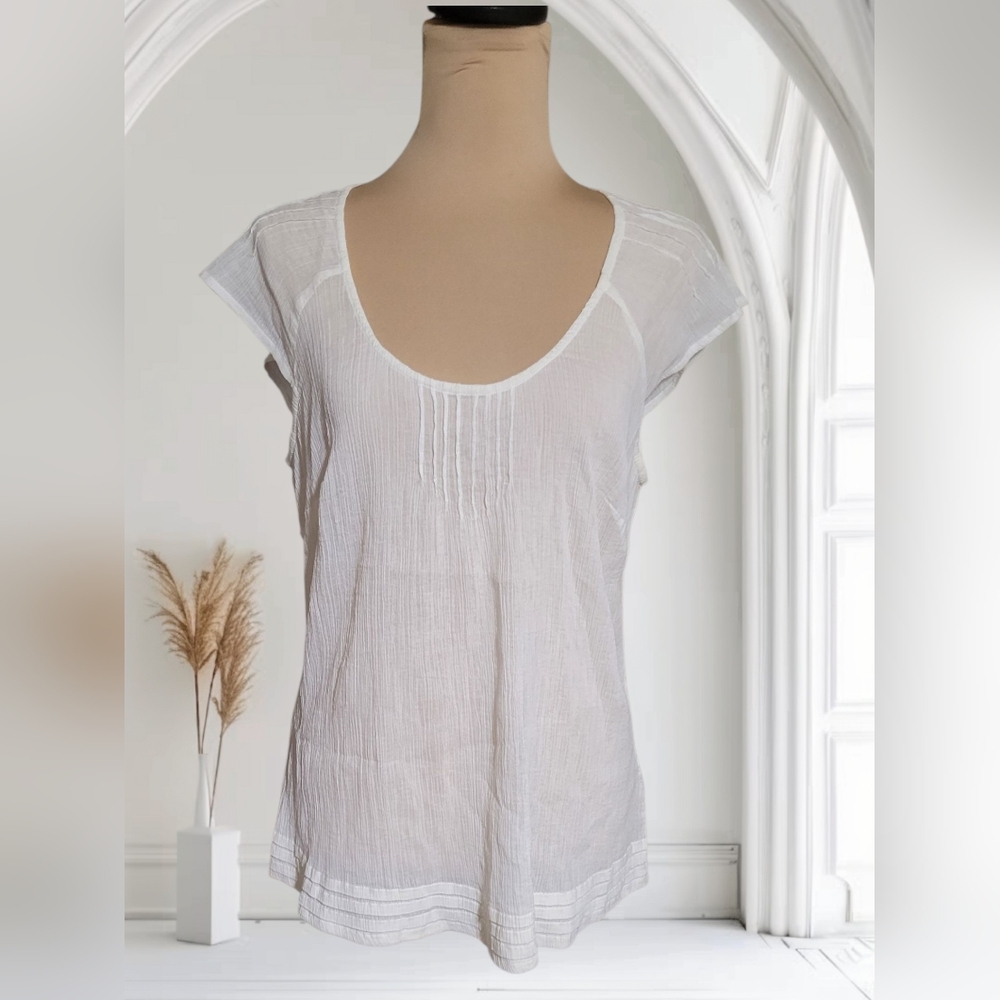 Cream Cotton Women's Top
